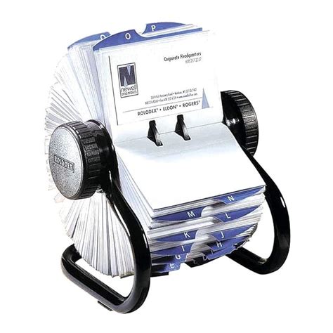 Rolodex Open Rotary Business Card File With By Inch Card