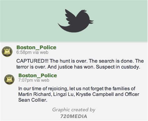 Boston Police social media facebook manhunt twitter