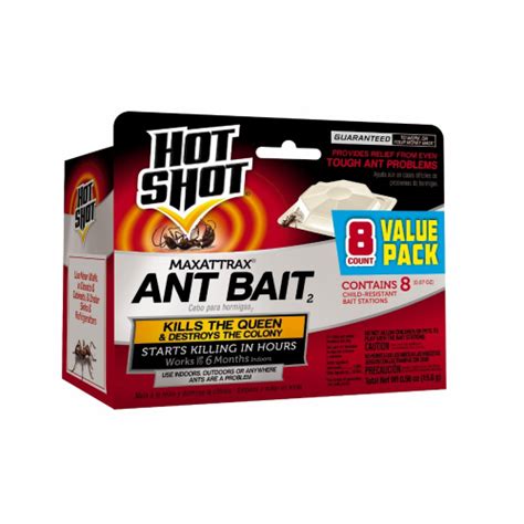 HOT SHOT HG 2048 MaxAttrax Ant Bait Station Pack Of 8