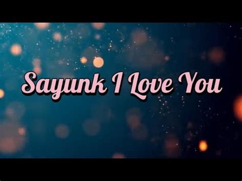 Karaoke Sayunk I Love You Chombi Karaoke Asik Youtube