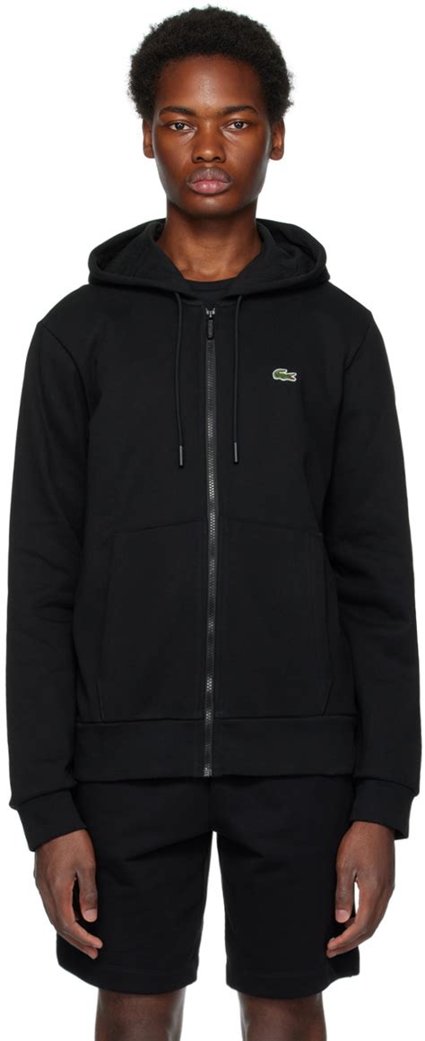 Lacoste Black Zip Hoodie Lacoste