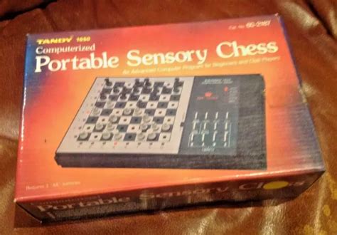 Vintage Tandy Computerized Portable Sensory Chess Game