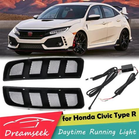 DRL POUR HONDA Civic Type R 2016 2019 LED Diurne Feux Jour Dynamique