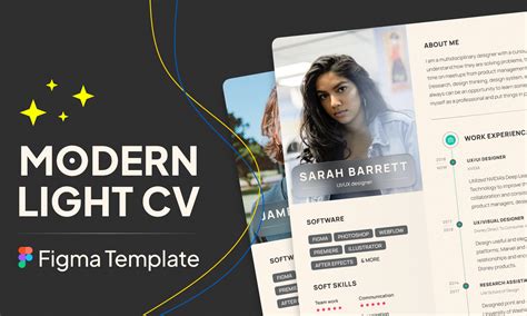 Modern Light Cv Figma Template Figma