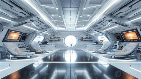 AI generated Modern futuristic minimalist design of a spaceship ...