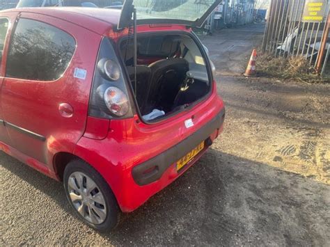 Citroen C1 10 12v Salvage Vehicle 2008 Red