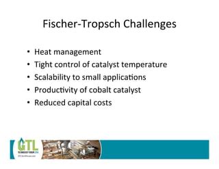 CatFT(r) Fischer-Tropsch Process presentation | PPT