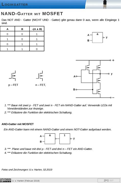 NAND Gatter Mit MOSFET