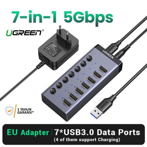 Jual Ugreen Hub Usb In Splitter Charging Dan Transfer Data Led