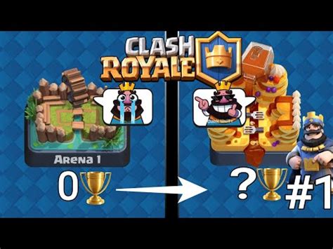 SUBIENDO DE 0 A 9000 COPAS CON EL MAZO DE ARENA 1 EN CLASH ROYALE