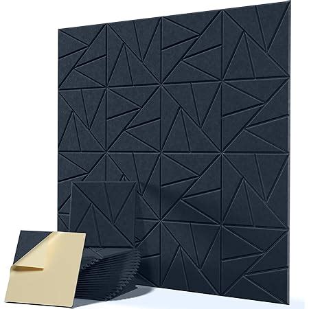 Amazon 18 Pack Acoustic Panels With Self Adhesive 12 X 12 X 0 4