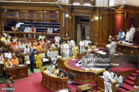 Newly Elected Mlas Take Oath In Uttar Pradesh Assembly Photos And Premium High Res Pictures