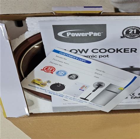 Powerpac Slow Cooker 1 5 Litres Tv And Home Appliances Kitchen Appliances Cookers On Carousell