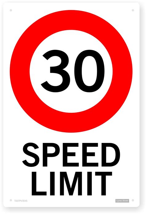 Speed Limit 30 Sign