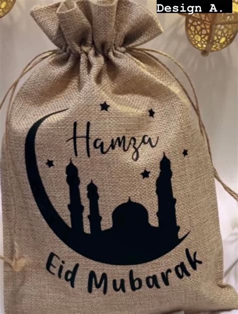 Eid Gift Pouches Eid Gift Sacks Eid Gift Bags Etsy Singapore