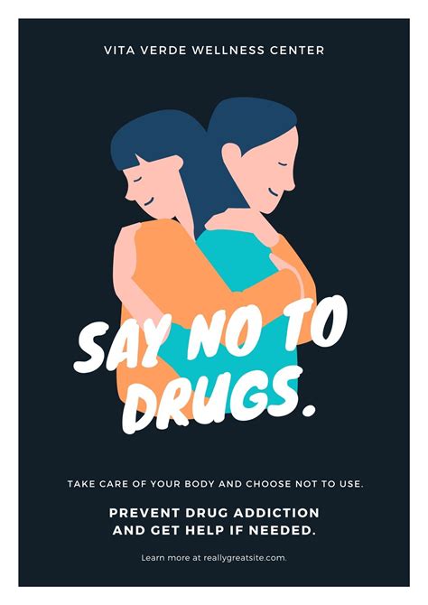 printable custom drug awareness poster templates canva