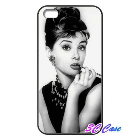 Stylish Audrey Hepburn Bubble Gum Hard Cover Case For IPhone 6 Plus 5