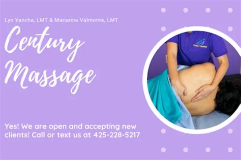 Book A Massage With Century Massage Renton Wa 98058