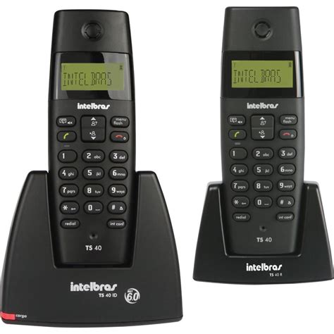 Telefone Sem Fio Identificador Ramal Ts C Preto Intelbras