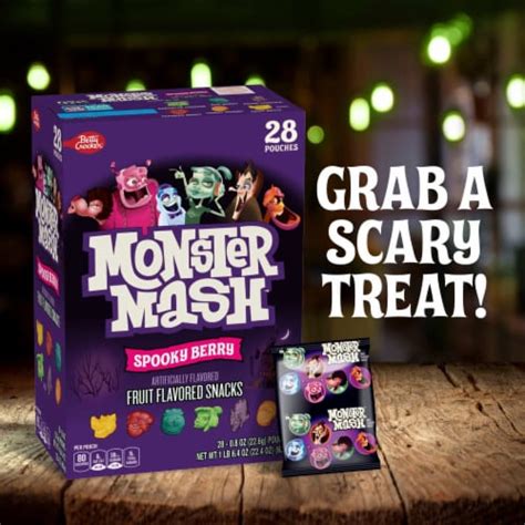 Monster Mash Spooky Berry Fruit Flavored Halloween Kids Snacks, 28 ct ...