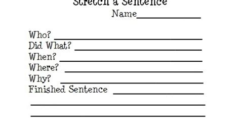 Sentence Writing Worksheets To Practice Revising First Grade