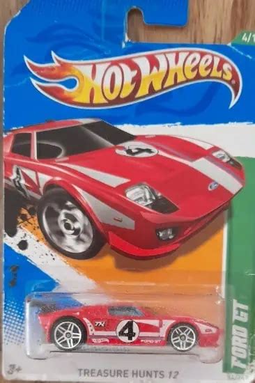 Embalagem Danificada T HUNT Hot Wheels Treasure Hunts Ford GT Universo Hot Wheels