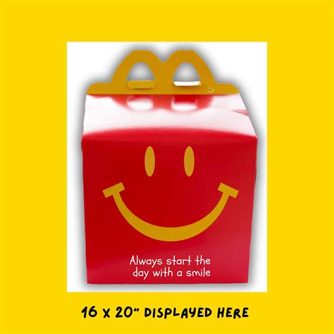 Kids Mcdonald's Happy Meal Box Print, Mcdonalds Happy Meal Print, Kids ...