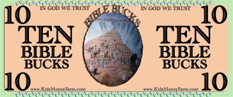 Bible Bucks Printable