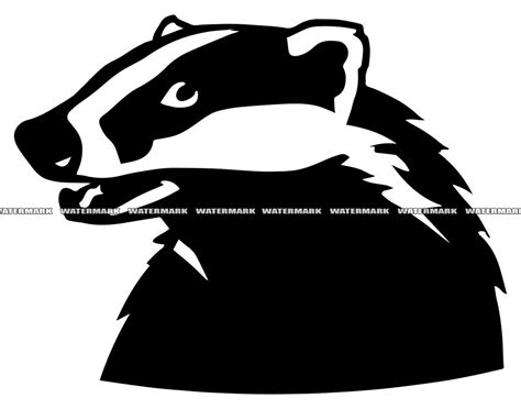 Badger Svg 3 Badger Cut File Badger Dxf Badger Png Etsy