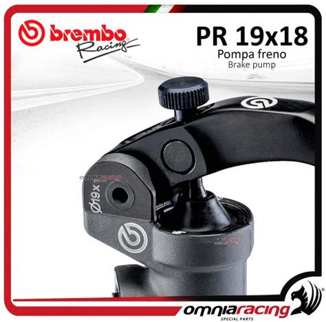 Brembo Racing Pompa Freno Radiale PR 19X18 Forgiata 10476070 Pompe