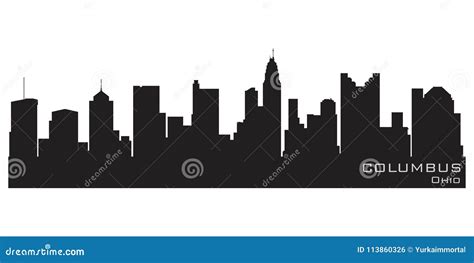 Columbus Skyline Silhouette Vector Illustration | CartoonDealer.com ...