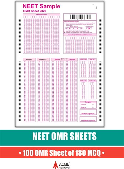 Neet 2023 Omr Sheet Pdf Official Neet Omr Sheet 2023 Pdf 57 Off