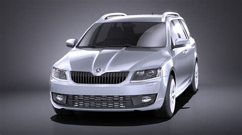 Skoda Octavia Combi Vray D Obj Max Lwo Fbx C D