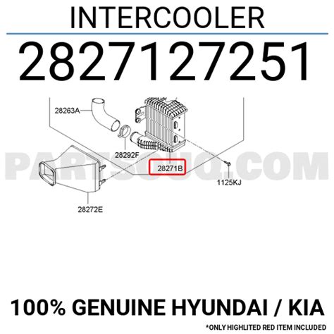 INTERCOOLER 2827127251 Hyundai KIA Parts PartSouq