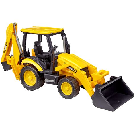 Dragon Too Backhoe Toy Truck Friction Powered Construction Vehicle 16