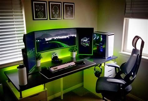 Green Pc Setups Green And Black Isolation Station In 2020 Bodrumwasufe