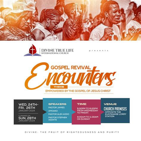 Gospel Revival Encounter Church Flyer Designed By Oppomence Graphics