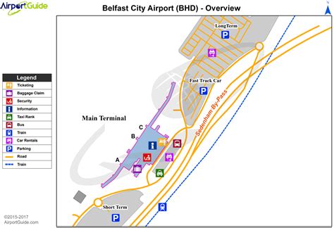 Belfast International Airport Map