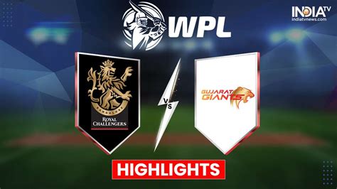 Rcbw Vs Ggt Wpl Highlights Bangalore Crush Gujarat As Devine