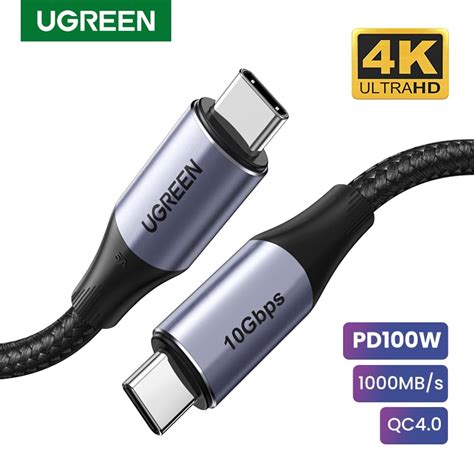 UGREEN câble USB type c Quick Charge 4 0 pour recharge rapide cordon