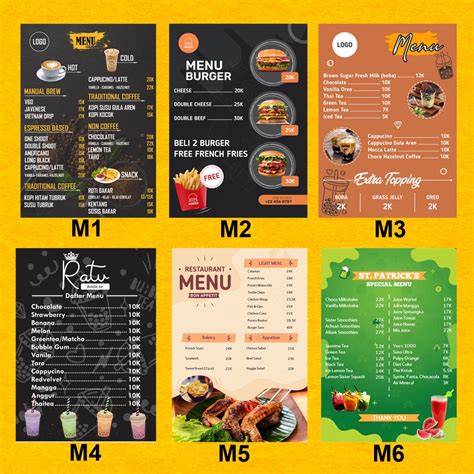 Jual Buku Menu Anti Air Daftar Menu Daftar Harga Makanan Minuman