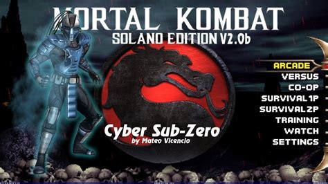 Mortal Kombat Project Season 2 Final Solano V20b Cyber Sub Zero