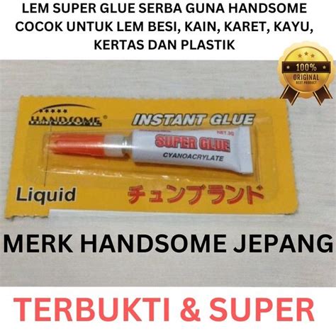 Jual Daru Lem Power Glue Lem Perekat Super Glue Handsome Eceran