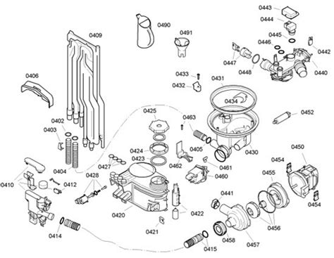 Bosch Dishwasher Parts: Bosch Dishwasher Parts Exploded View