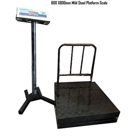 Mild Steel Platform Scale Weighing Capacity 300 Kg 600 600 Mm At