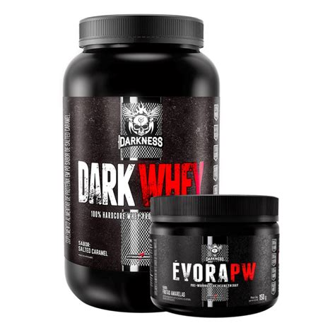 Kit Darkness Pré Treino Whey 100 Évora PW 150g Integralmedica