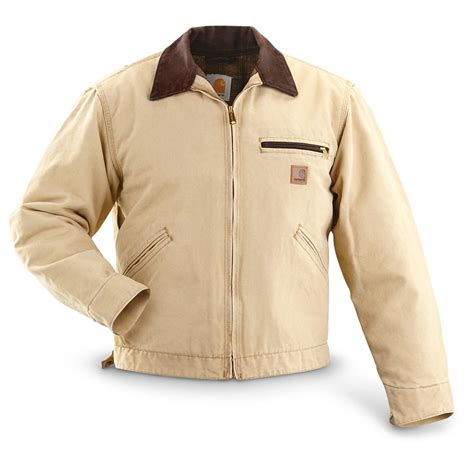 Carhartt® Sandstone Duck Detroit Jacket 428234 Insulated Jackets