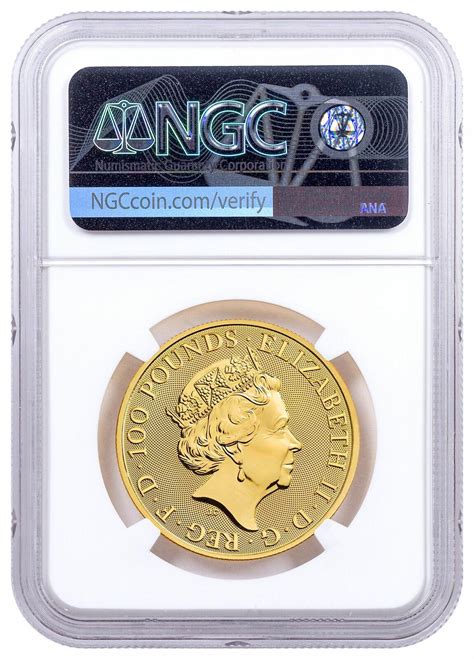 Great Britain Oz Gold Queen S Beasts Completer Coin Ngc