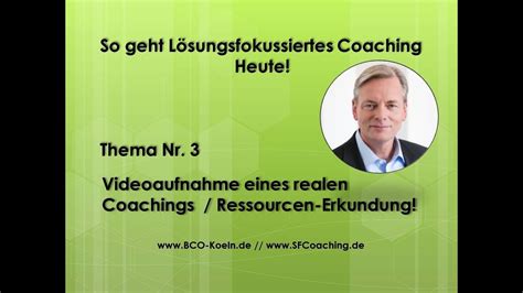 Sf Coaching Bco Coaching Aufnahme Ii Youtube