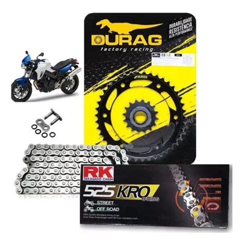 Kit Relaçao Durag rk Bmw F800r 2009 Corrente C retentor Orig